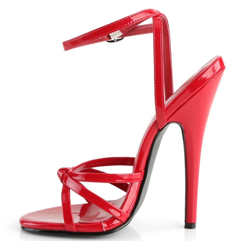 Red Open Toe Stiletto High Heel Shoes